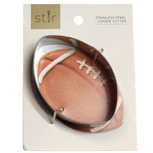 Stir Football Cookie Cutter Stainless Steel 3 3/8" Baking Supplies Metal‎ Party